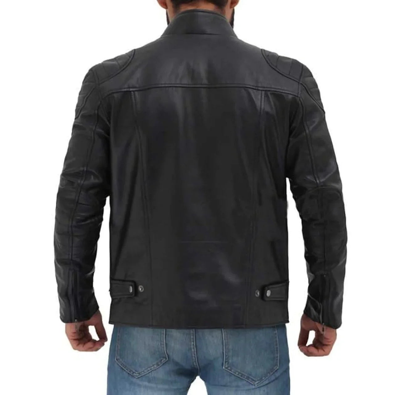 Men's Black Real Leather Jacket