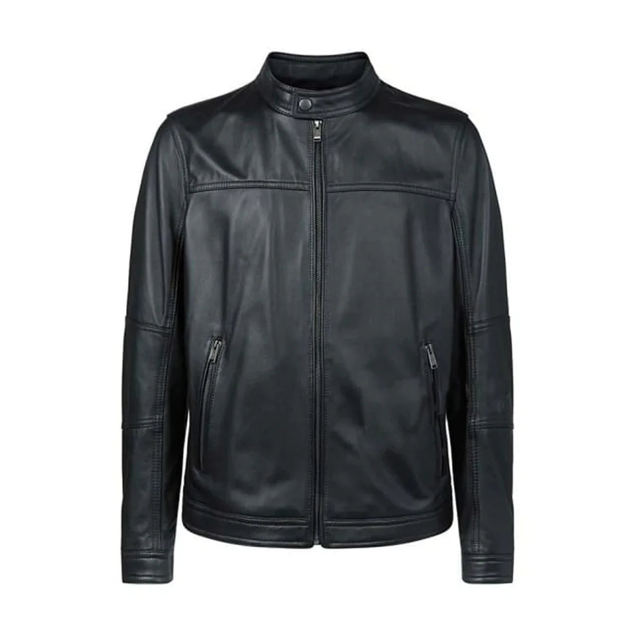 Genuine Black Leather Jacket for Men