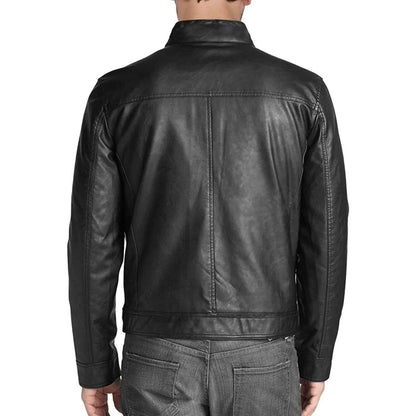 Men's Retro Style Real Leather Jacket