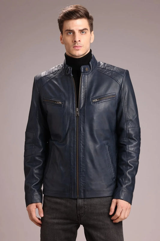 Men Classic Leather Jacket – Frozva