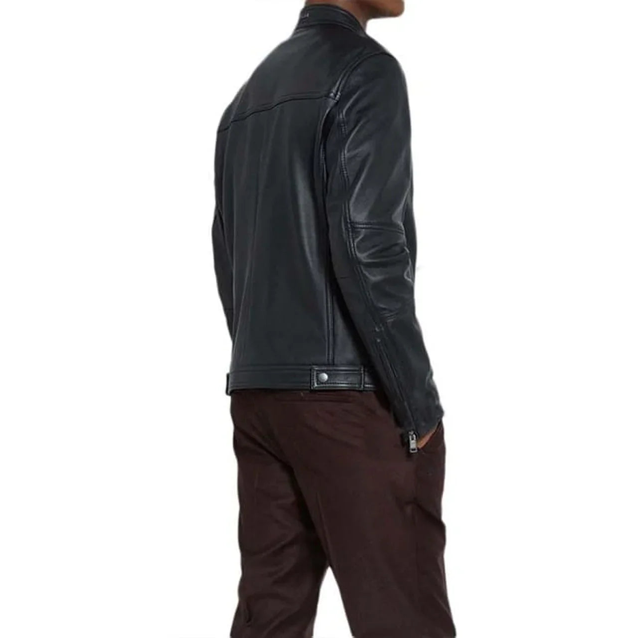 Genuine Black Leather Jacket for Men