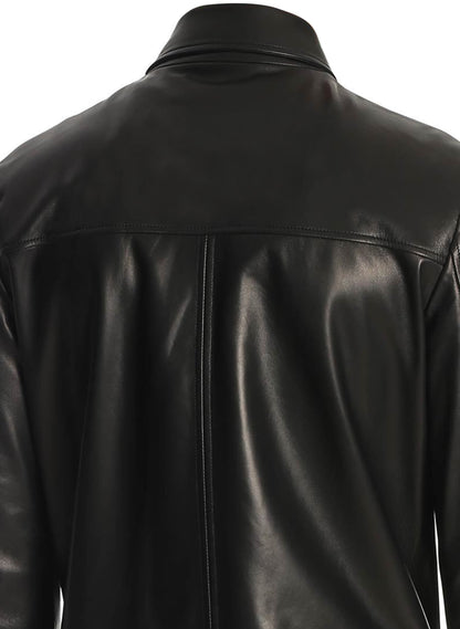 Black Stylish Lambskin Leather Jacket - Frozva