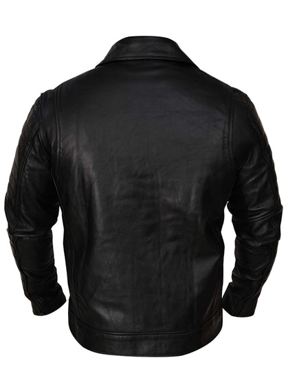 Men Bolar Black Genuine Leather Jacket