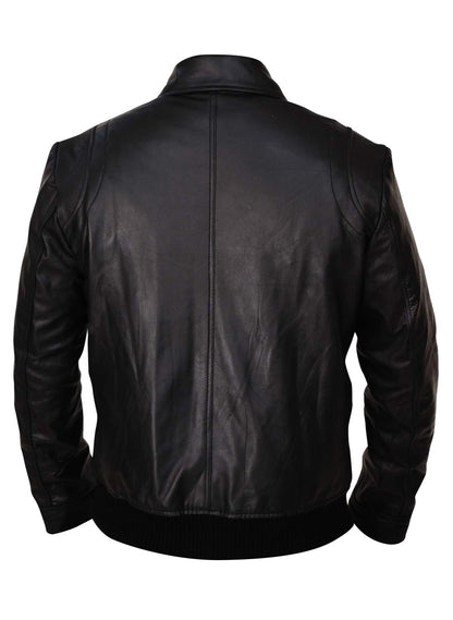 Trendhoop Designer Brand Black Bomber Jacket