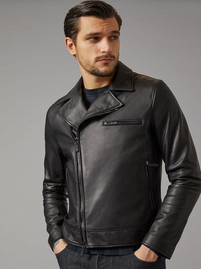 Men Mate Black Leather Jacket – Frozva