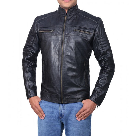 Cafe Racer Men's Classic Biker Jacket