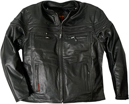 Men's Hot Black Leather Jacket