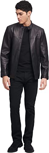 Men's Modern Leather Racer Jacket