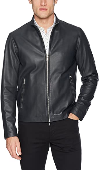 Mens Black Biker Leather Black Jacket– Frozva