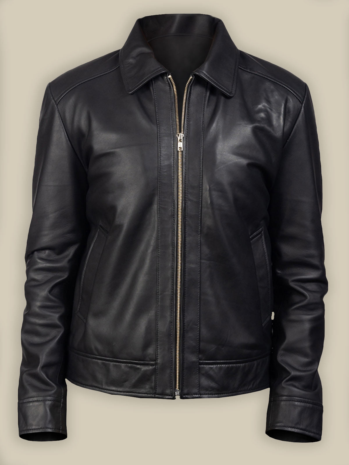 Men Rare Biker Leather Jacket - Frozva