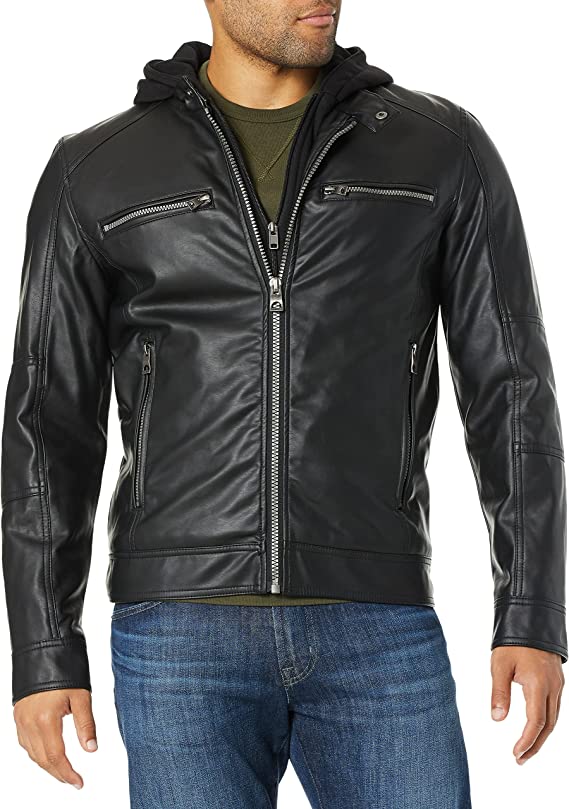 Hooded Moto Original Lambskin Leather Jacket