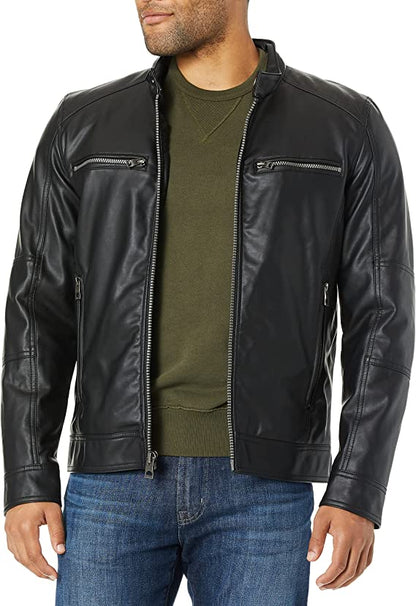 Hooded Moto Original Lambskin Leather Jacket