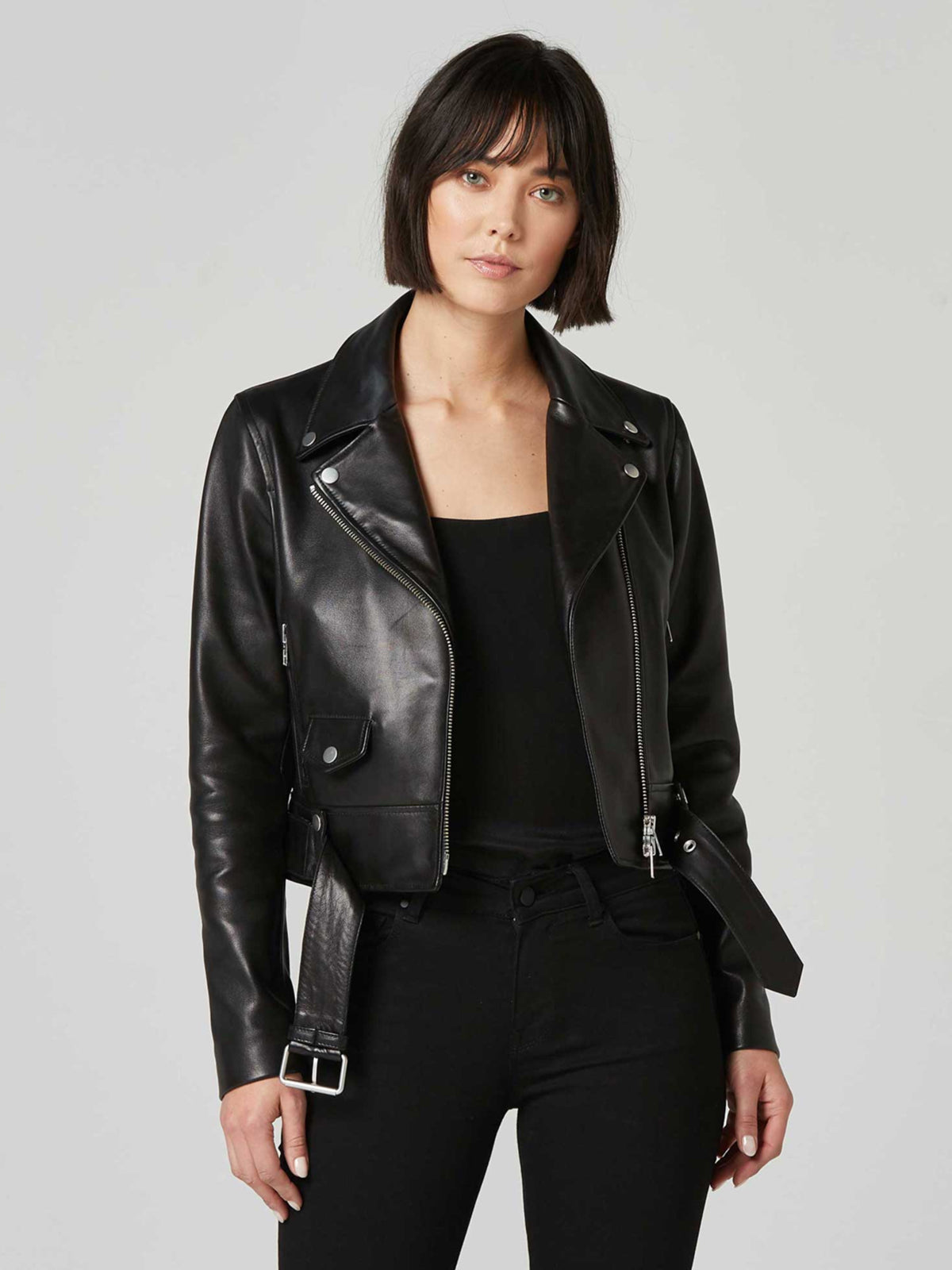 Biker Women Black Jacket