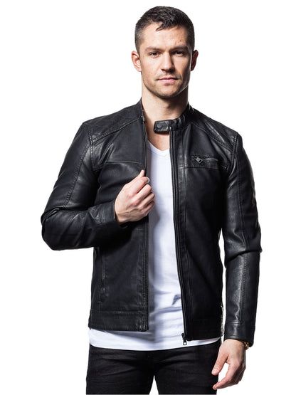 Mens Biker Stylish Real Leather Jacket