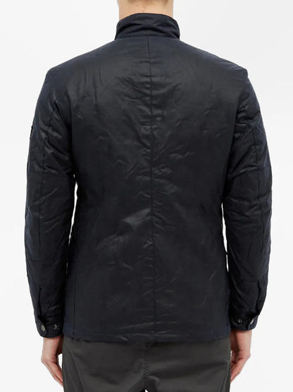 Black Mens Four Pocket Cotton Jacket