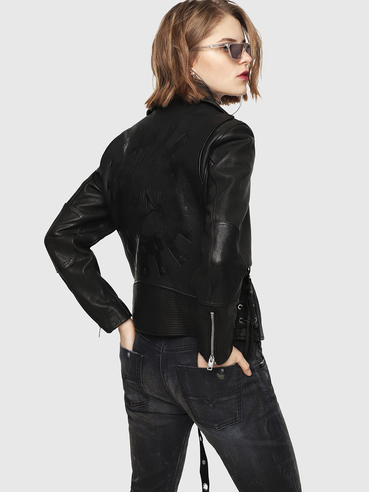 Womens Black Motorcycle Jacket