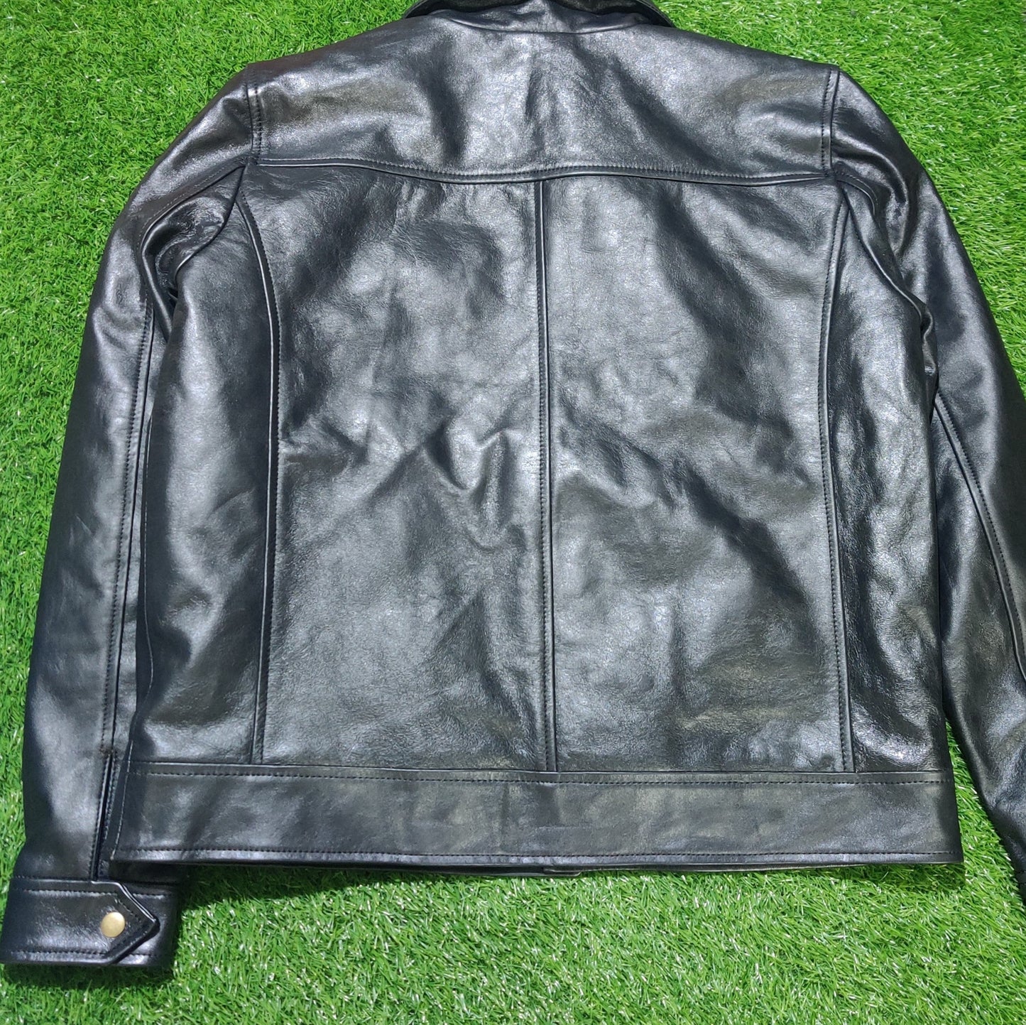 Buy Mens Biker Leather Cafe Racer Jacket