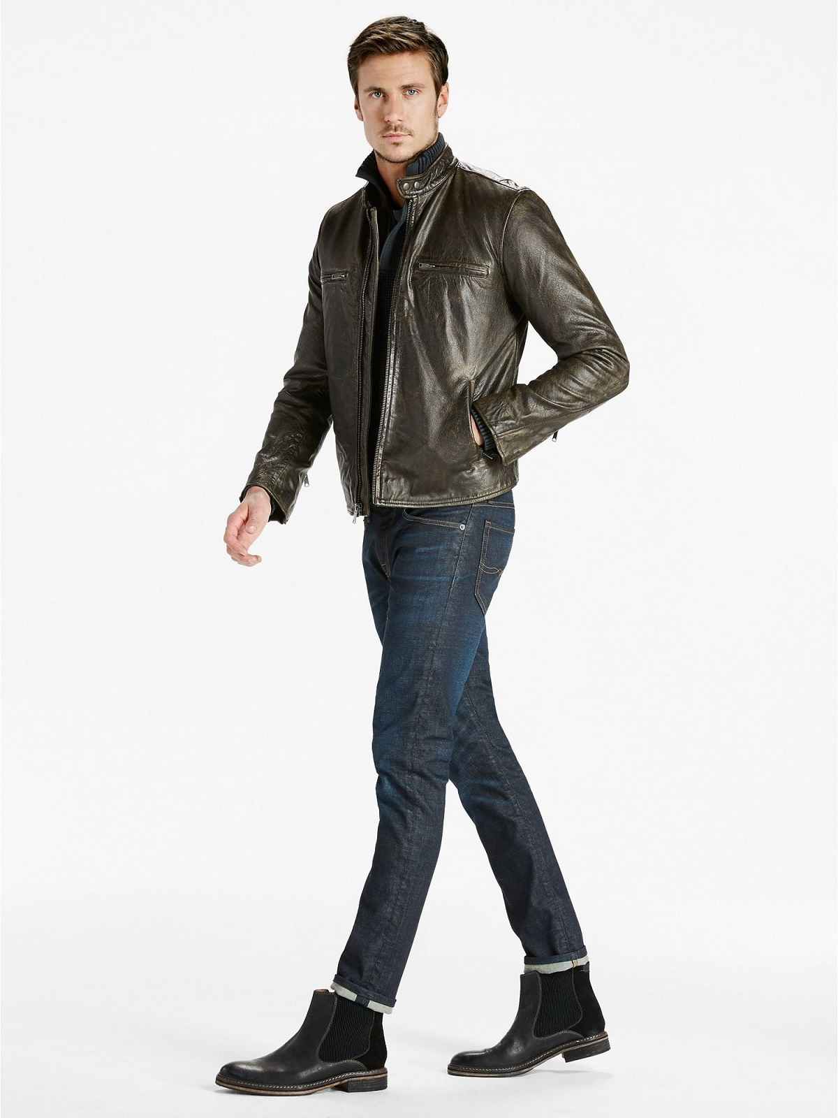 Classic Biker Leather Jacket For Men – Frozva