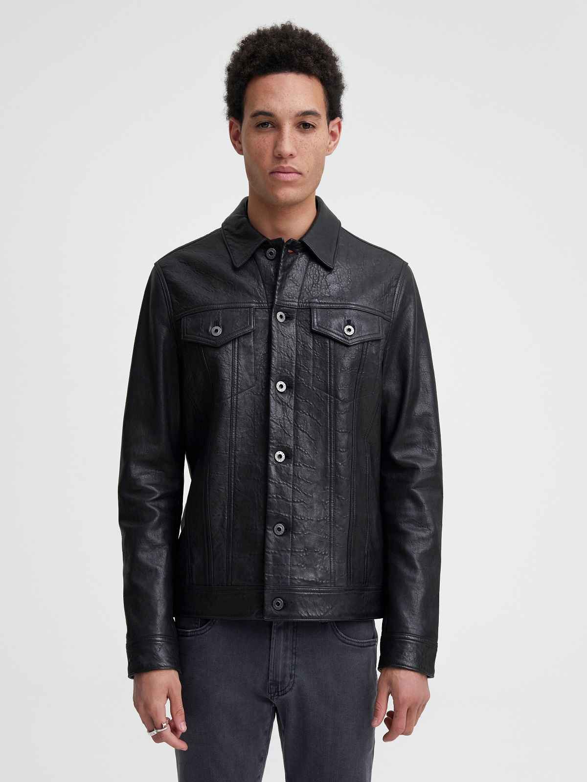 Smart Detective Leather Jacket For Mens – Frozva