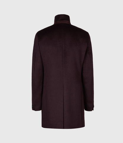 Wool Black Long Coat for Men