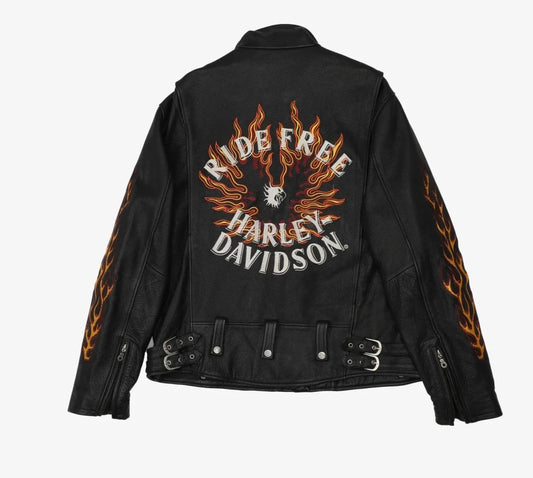 Hartley Davidson Ride Free Leather Jacket