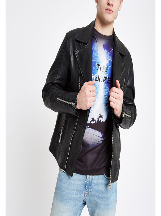 Men Biker Leather Jacket - Frozva.com