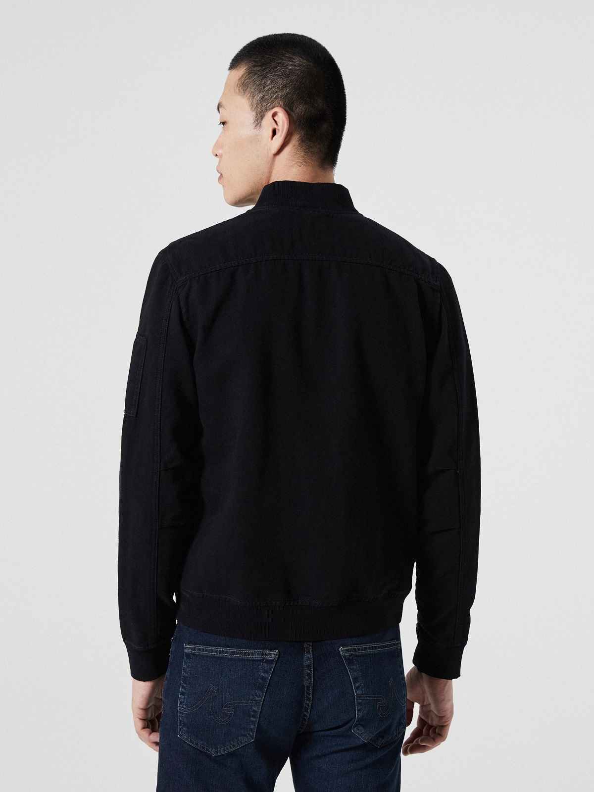 Men Black Varsity Vessel Jacket - Frozva.com