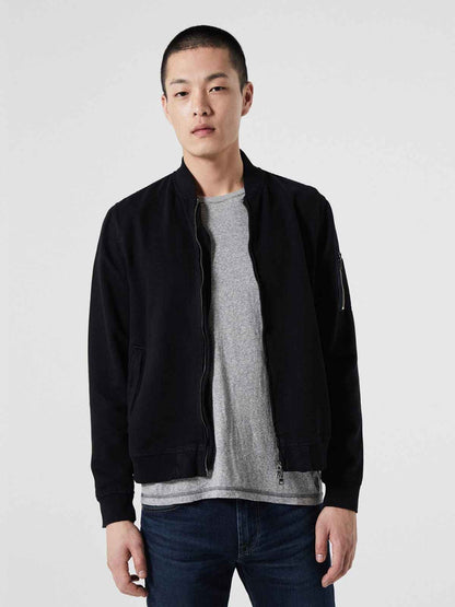 Men Black Varsity Vessel Jacket - Frozva.com