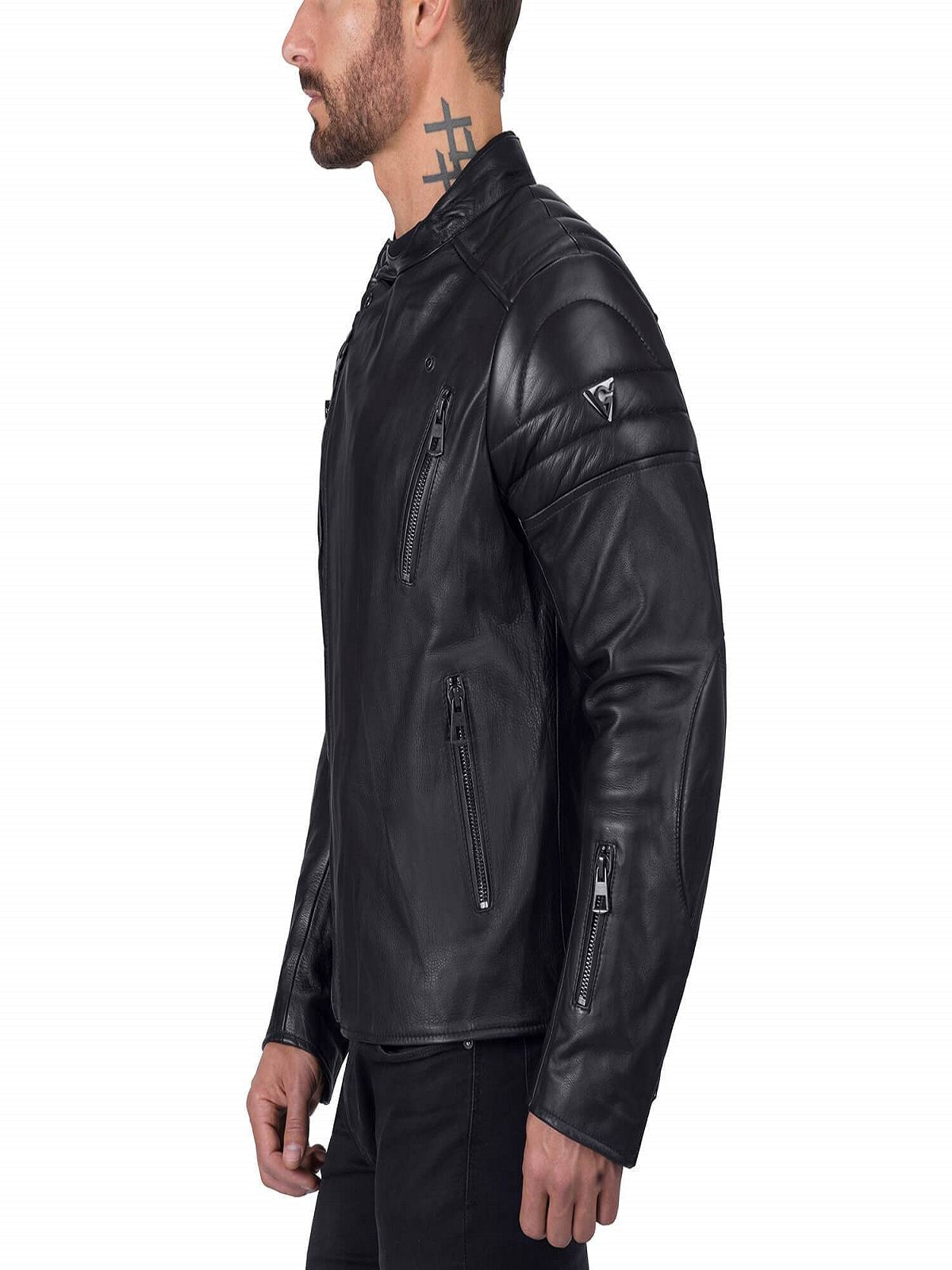 Men Cafe Racer Premium Leather Jacket - Frozva.com