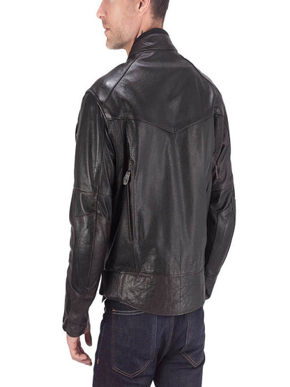 Mens Motorcycle Classic Leather Jacket – Frozva