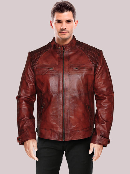 Men Vintage Leather Jacket – Frozva