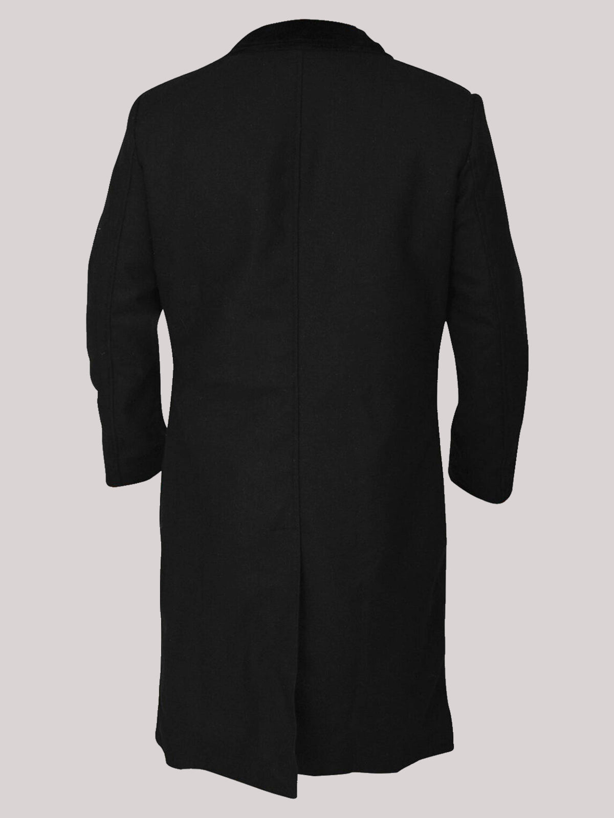 Men's Black Stylish Wool Coat - Frozva.com