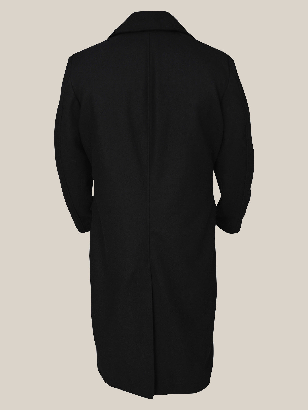 Men's Black Wool Coat