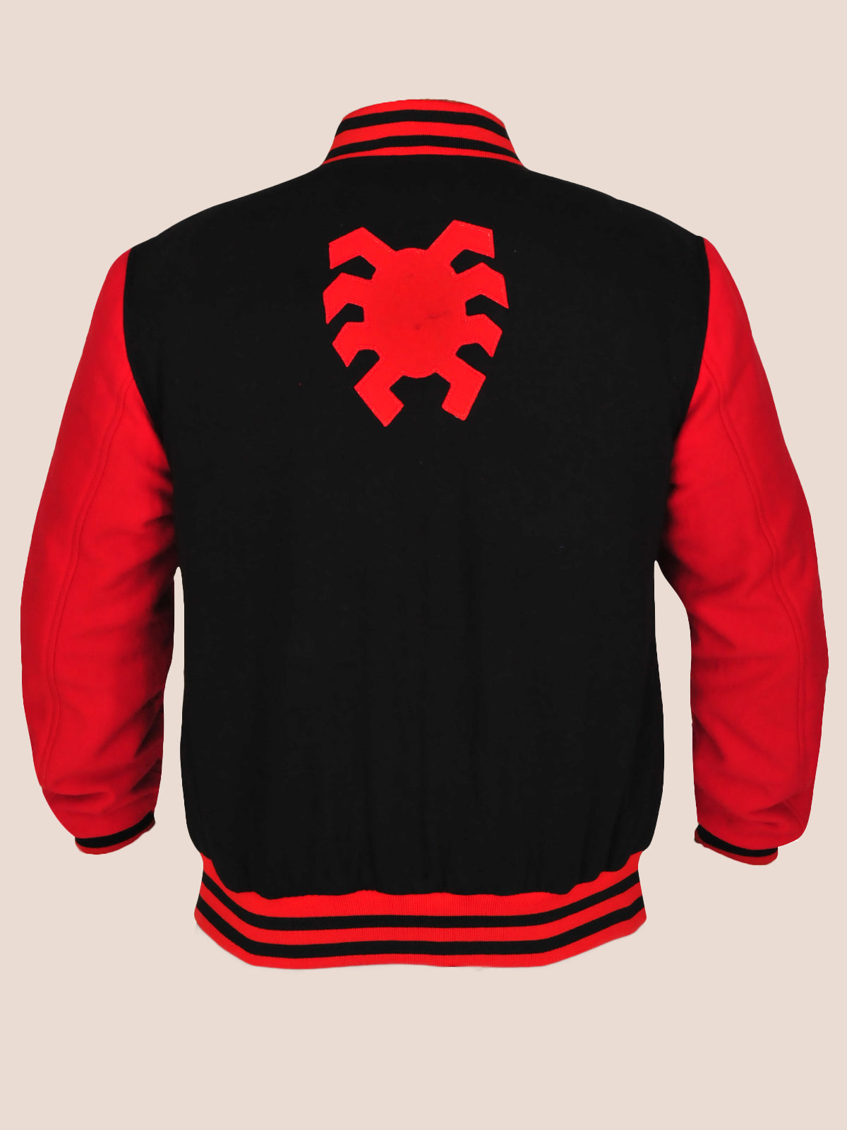 Black & Red Men's Magnetic Varsity Jacket