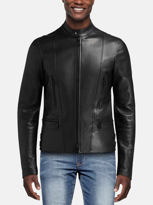 Unisex Classic Military Bomber Leather Jacket – Frozva