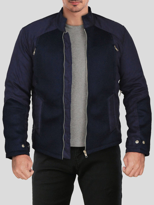 Men's Terrific Blue Soft Cotton Jacket