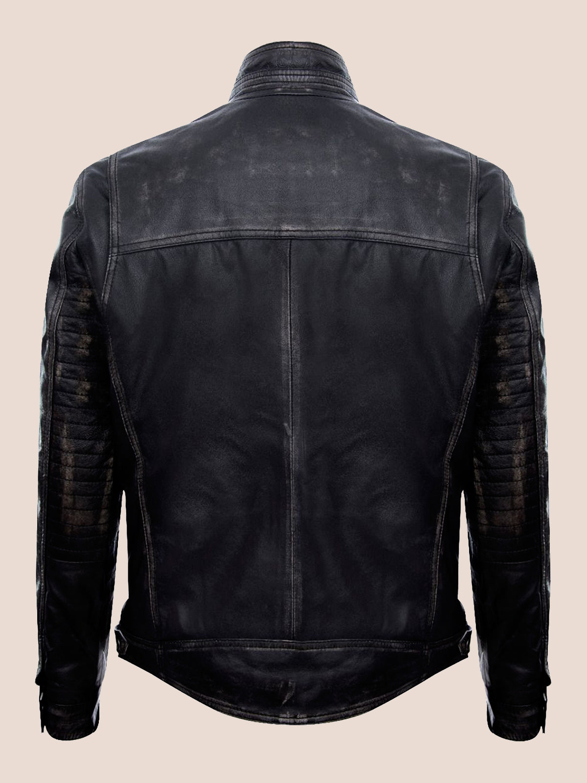 Biker Men's Vintage Racing Quilted Jacket