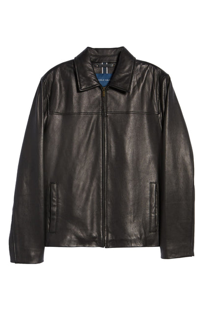 Mens Black Dashing Leather Biker Jacket