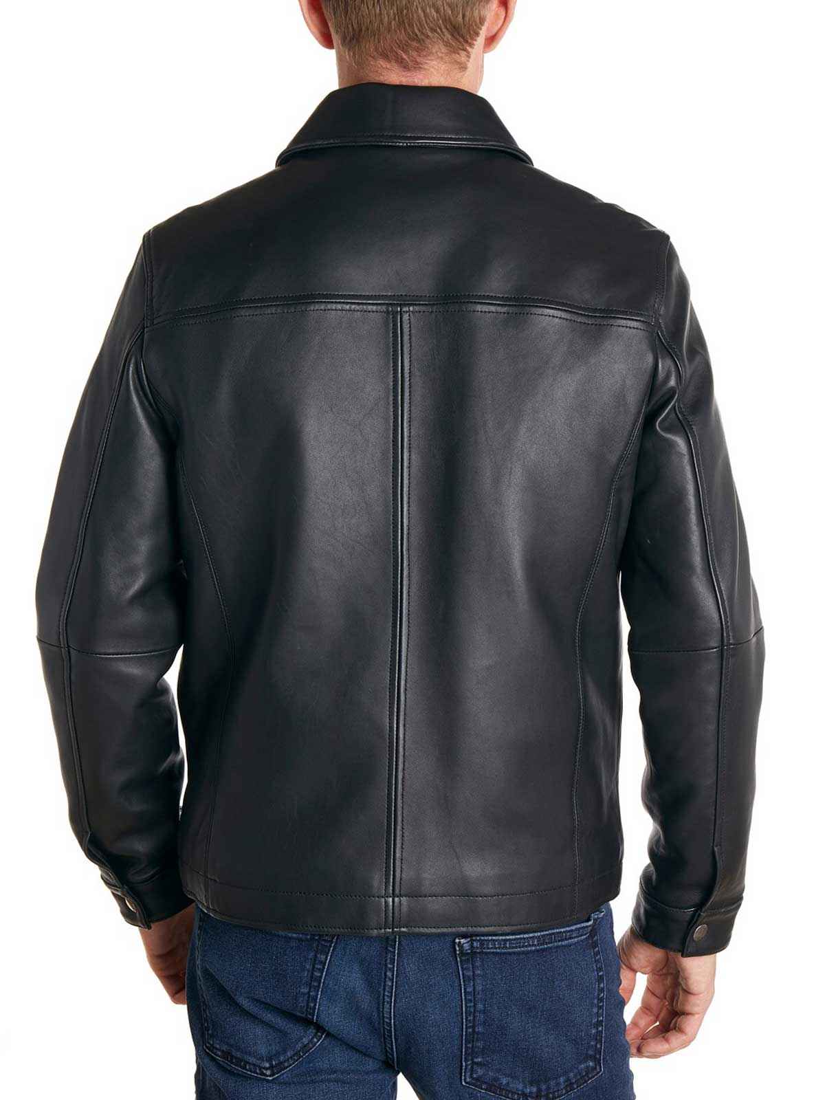 Men's Classic Leather Biker Jacket