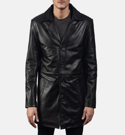 Classmith Black Leather Coat