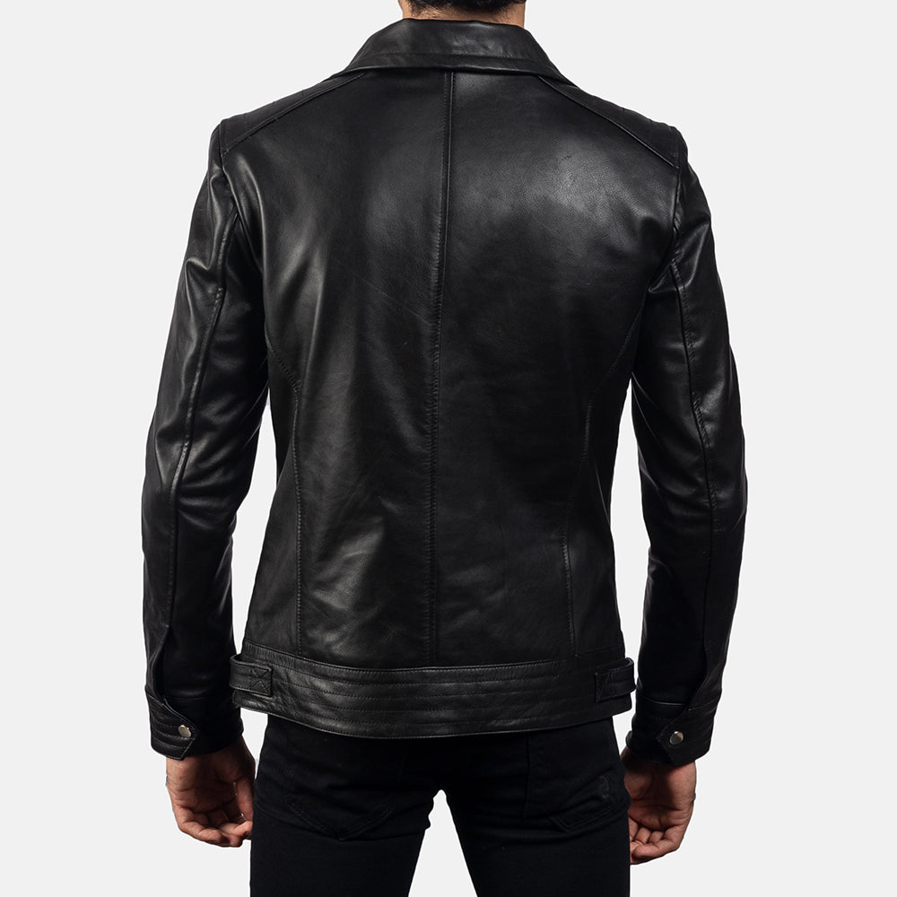 Black Premium Leather Biker Jacket