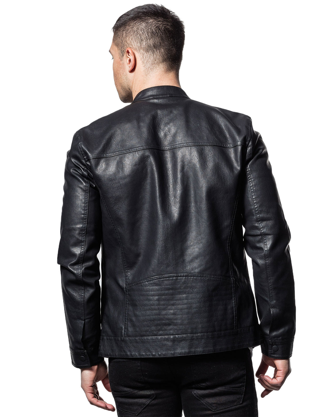 Mens Biker Stylish Real Leather Jacket