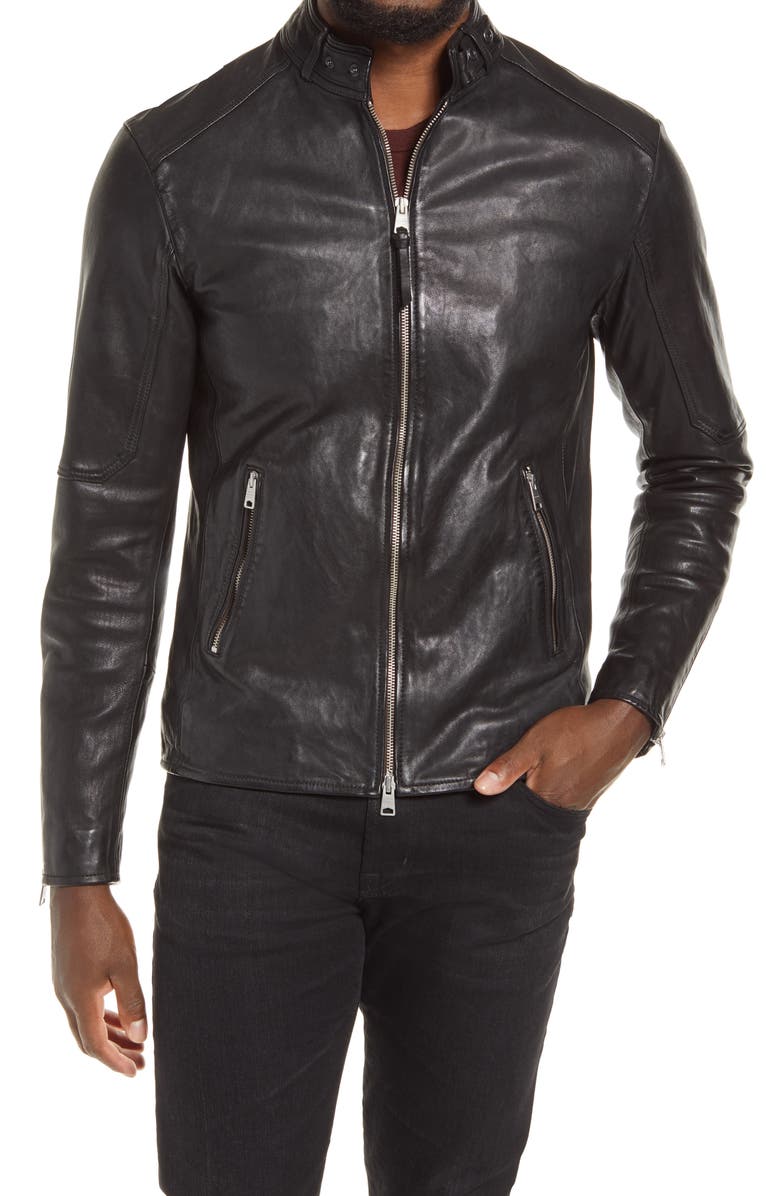 Mens Slim Fit Motorcycle Jacket - Frozva