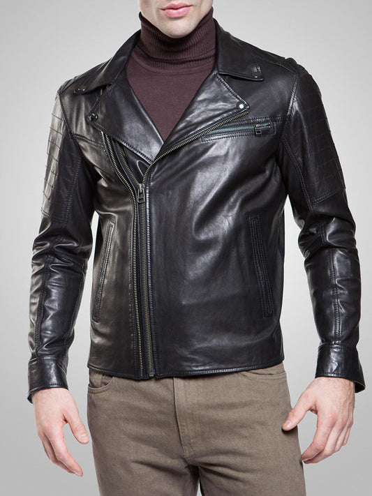 Mens Biker Stylish Black Jacket