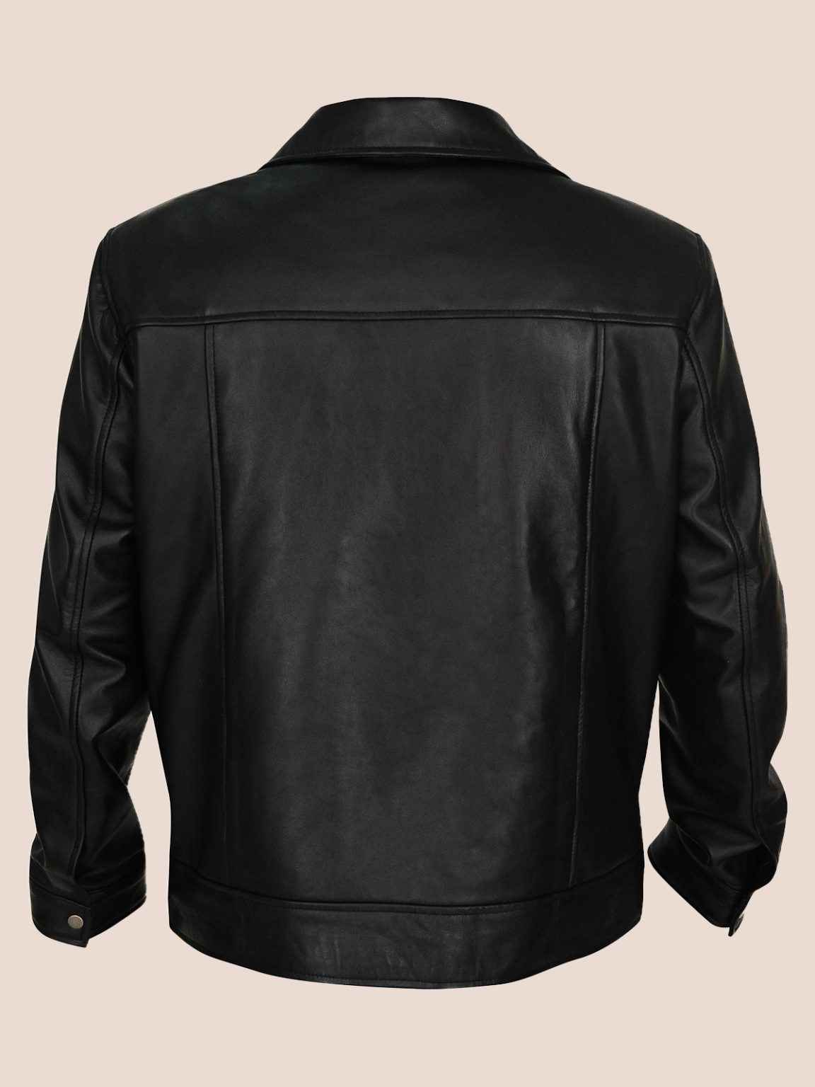 Mens Mexican Distressed Black Leather Jacket