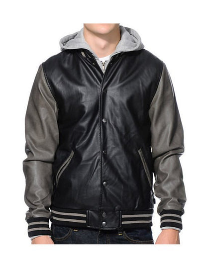 Obey Hooded Varsity Jacket