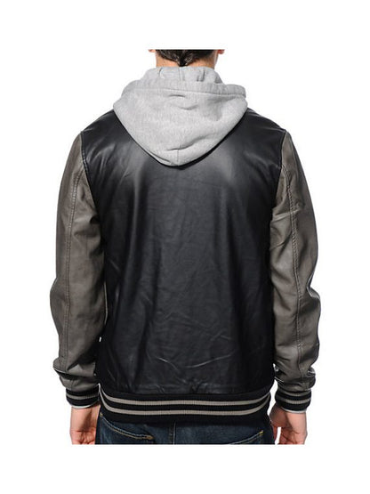 Obey Hooded Varsity Jacket