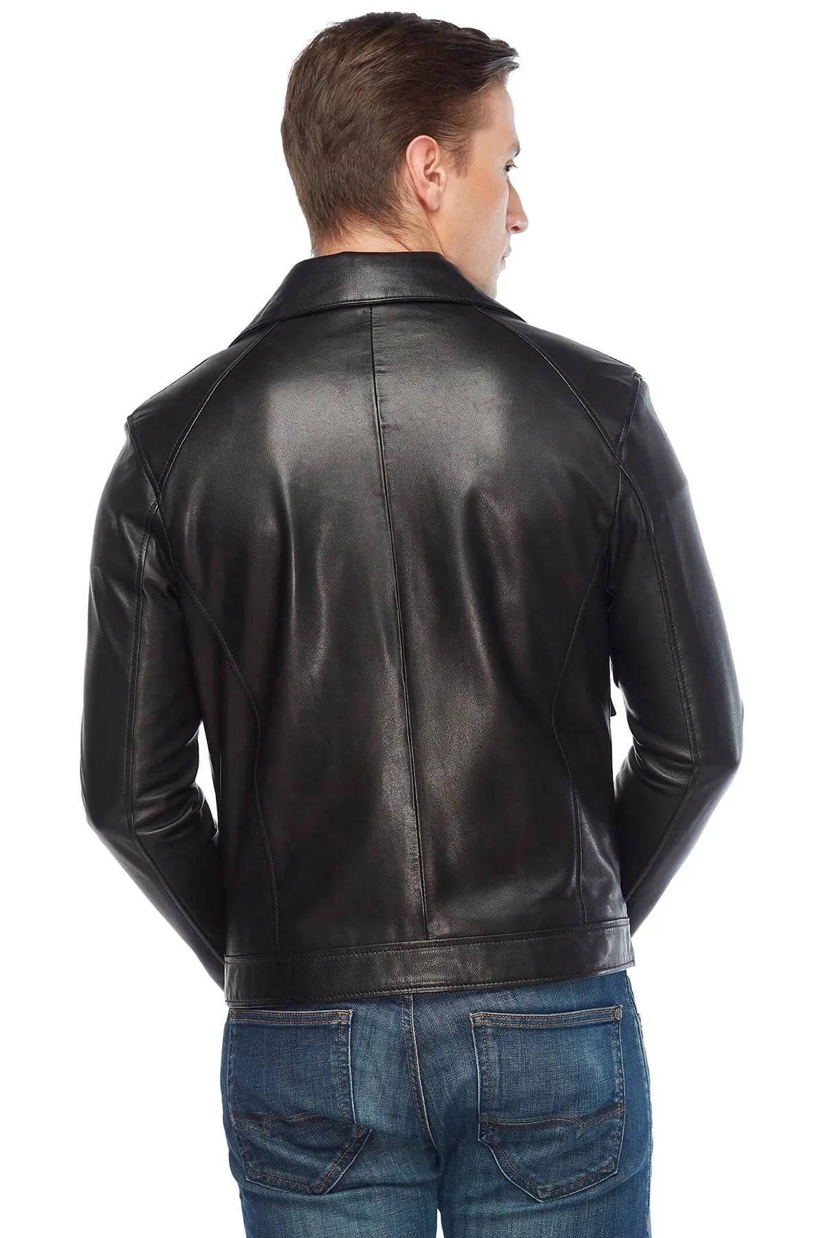 Real Leather Black Biker Jacket for Men – Frozva