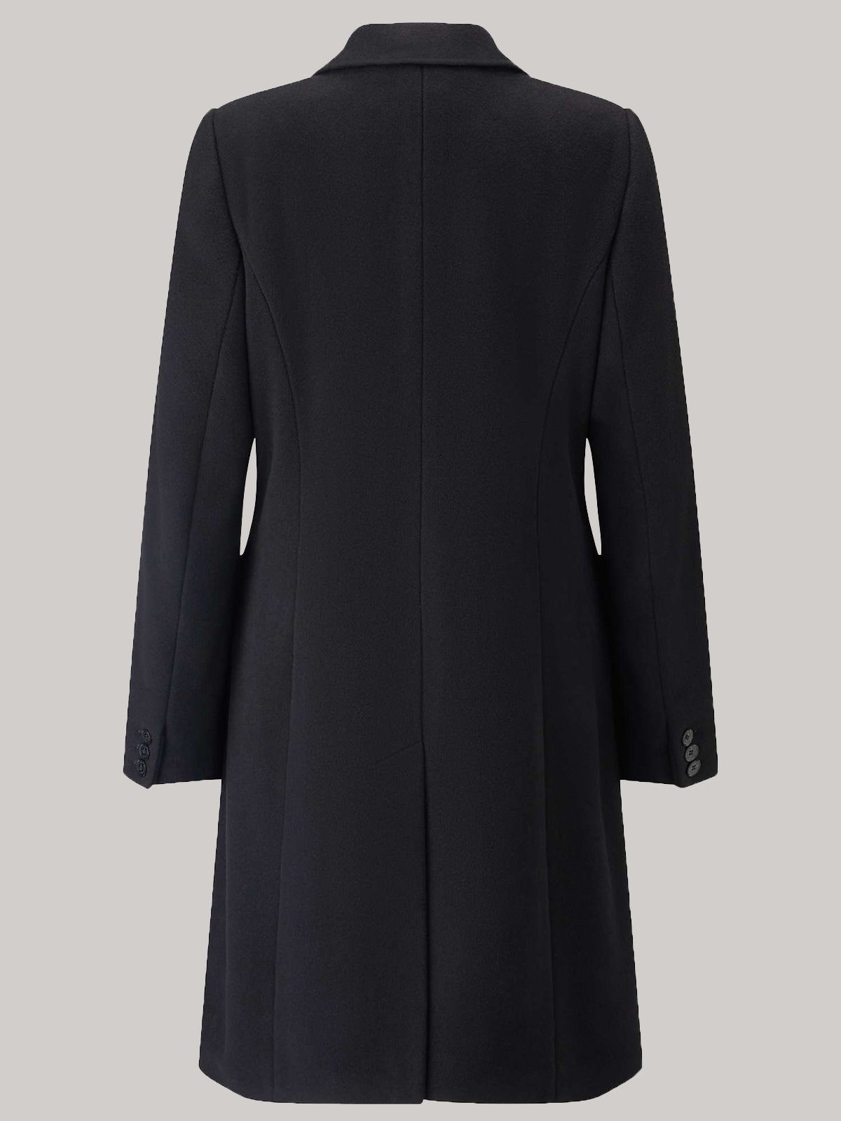 Slim Longline Black Women Coat