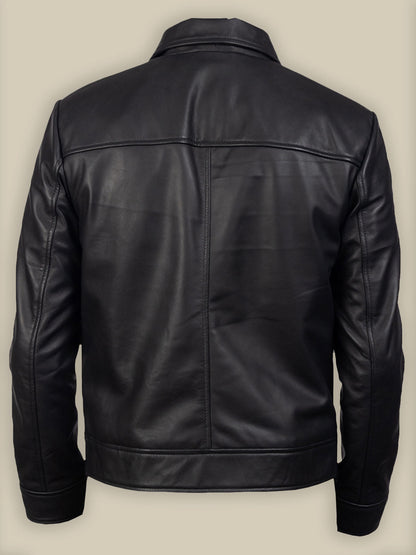 Men Rare Biker Leather Jacket - Frozva